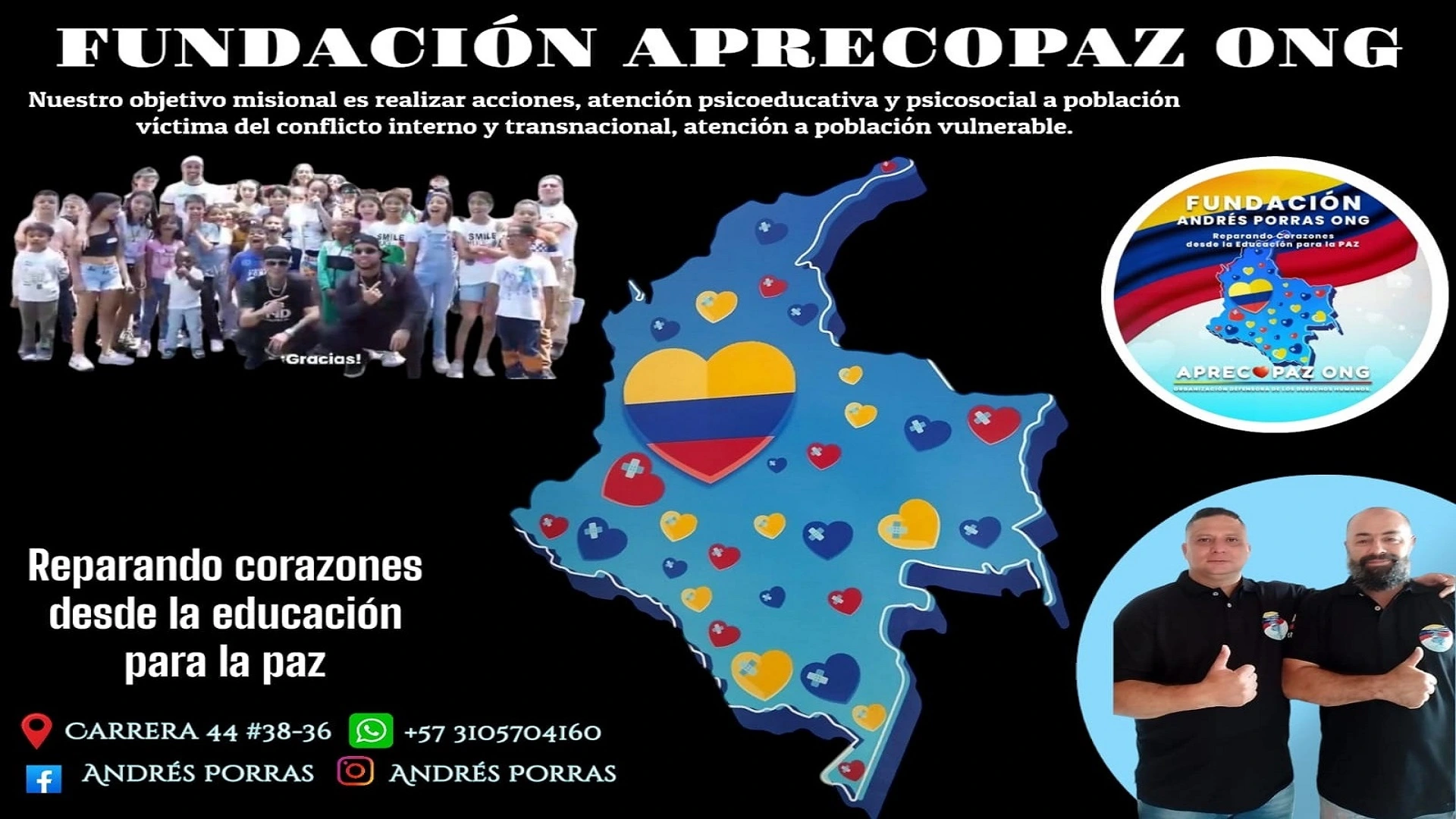 Fundación Aprecopaz con representante Chami